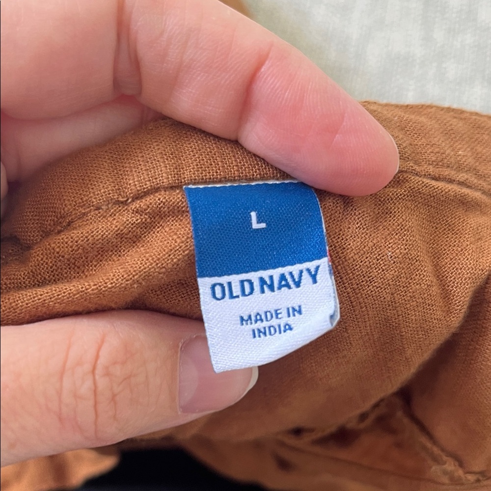 Old Navy Brown 100% cotton Mini Dress - Picture 4 of 5